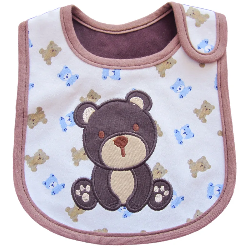 New Waterproof Baby Bib Cotton Nursing Blouse Cartoon Cute Pattern Boy and Girl Matching Bib Baby Saliva Towel 0-3 Years Old - Цвет: 27