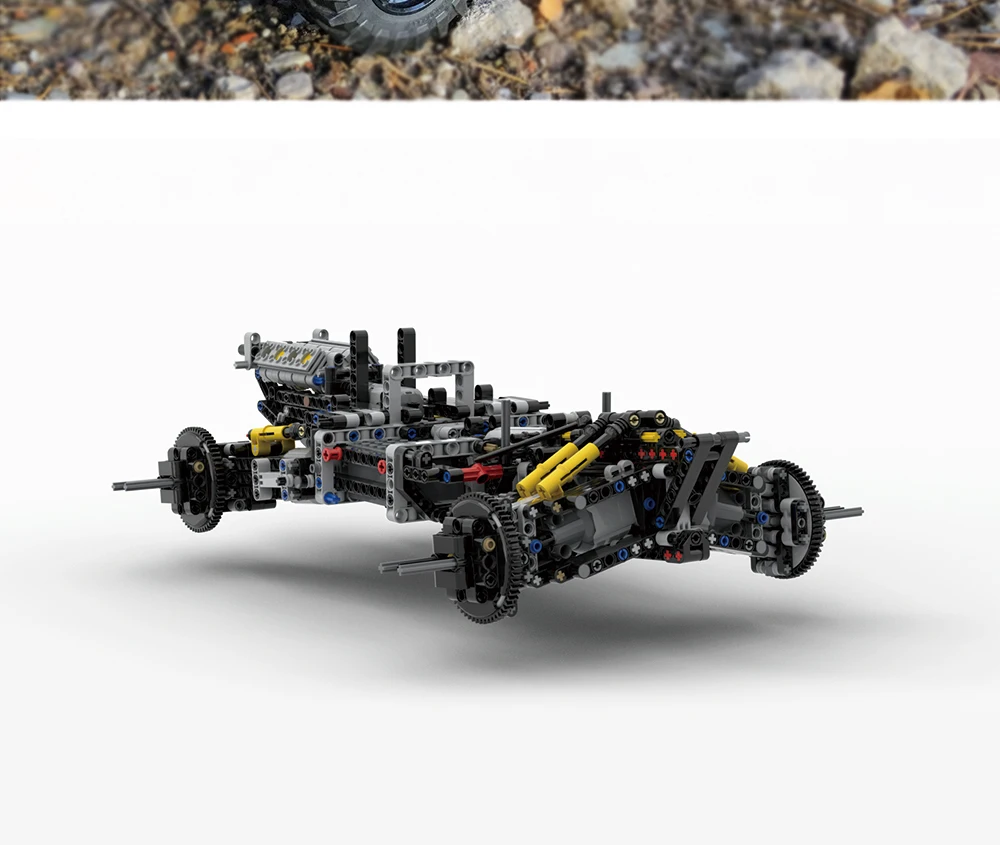 MOC-19517 4WD RC багги Technic серии строительные блоки кирпичи игрушки для набора DIY Обучающие Дети День рождения подарки на Рождество