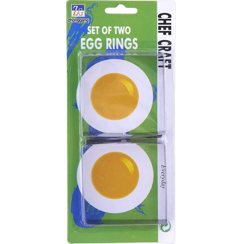 2PCS/LOT Metal Egg Ring Set Fried Egg Mould Square Non Stick Egg Rings