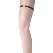 Ручная работа Мода Harajuku панк рок-жеребец подвязка с заклепкой пояс эластичные ноги кольцо