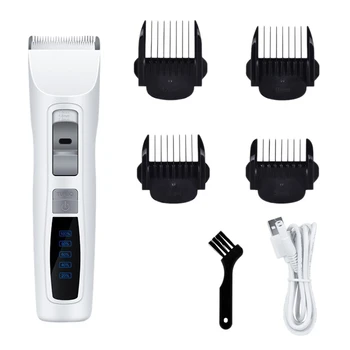 

Professional Dog Clippers 2-Speed Cordless Pet Hair Grooming Clippers Kit USB Rechargeable for Dogs Cats and Other Pets
