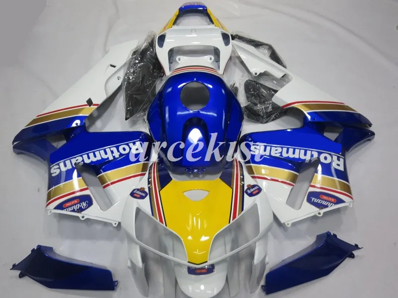 Литьевая Форма ABS мотоцикл Полный обтекатели комплект подходит для CBR600RR cbr600 600rr F5 2005 2006 05 06 набор тела ротманс