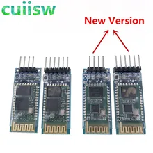 HC-05 HC-06 master-slave 6pin/4pin anti-reverso, módulo de passagem de série integrado de bluetooth, série sem fio para arduino