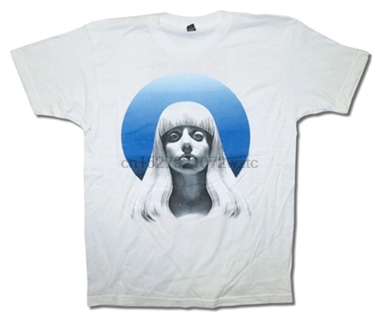 Lady Gaga-Gazing Ball Tour-X-Big белая футболка | Мужская одежда
