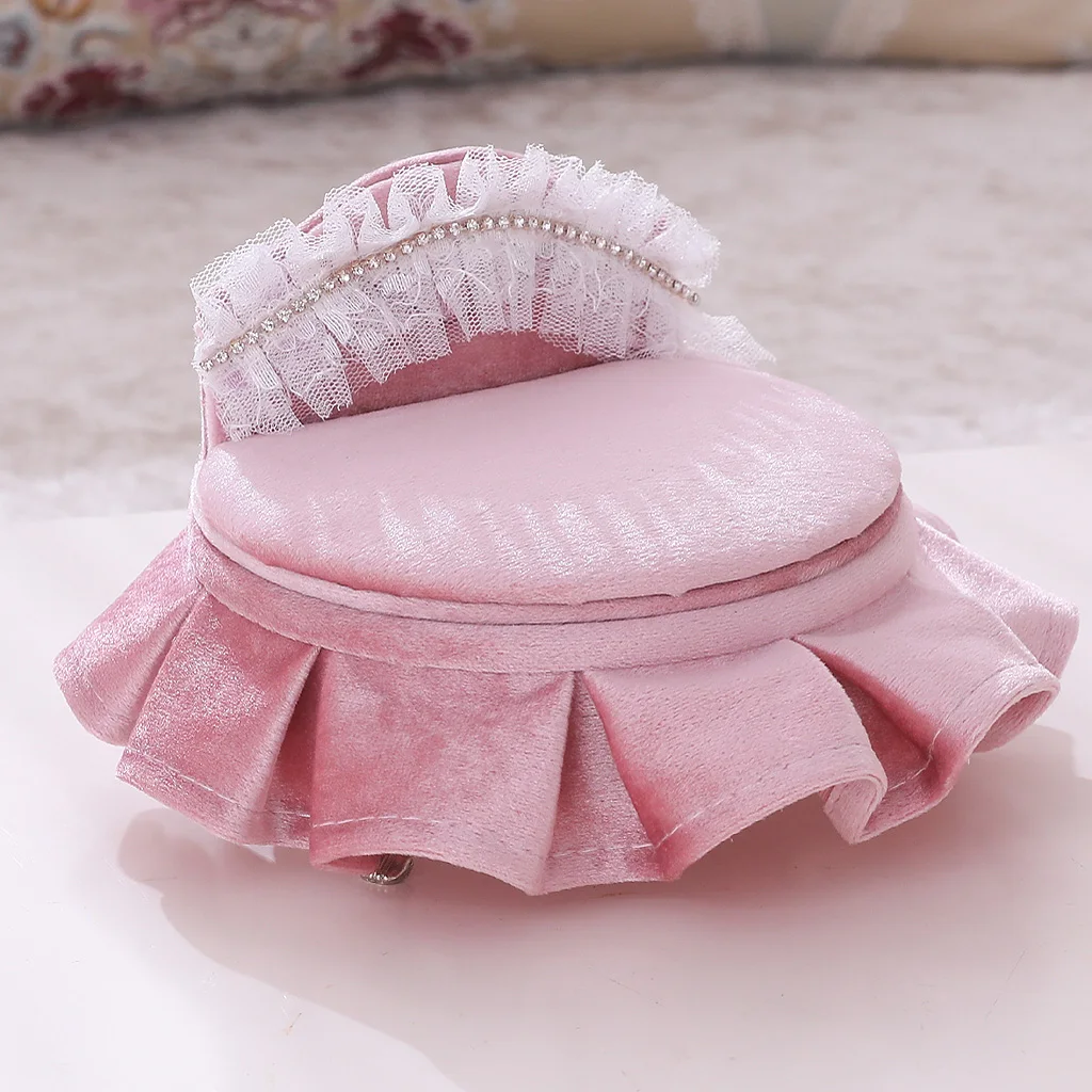 Мини Мебель круглая кровать стул в форме девушки ювелирные изделия новинки коробка идеальный подарок