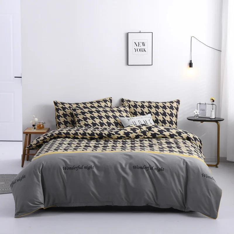 Fashion Style King Queen Twin Full Sizes Bedding Sets 4pcs Comforter Bedding Sets Quilt Duvet Cover Bed Sheet Pillowcases