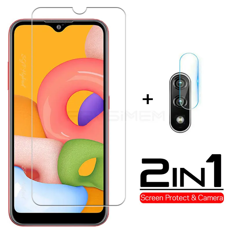 Защитное стекло для Samsung Galaxy A11 A41 A31 A51 A515F A71 A01 A21S прозрачное 2 в 1 | Мобильные