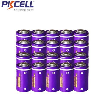 

20PCS PKCELL ER14250M 750mah lithium battery 1/2AA 3.6V ER14250 Li-SOCl2 singe use battery (Power Type) for military electronics