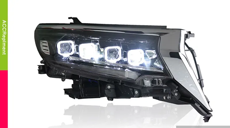 Автомобильный Стайлинг для Toyota prado светодиодный фары- светодиодный головной фонарь все светодиодный Противотуманные фары Дневные ходовые огни