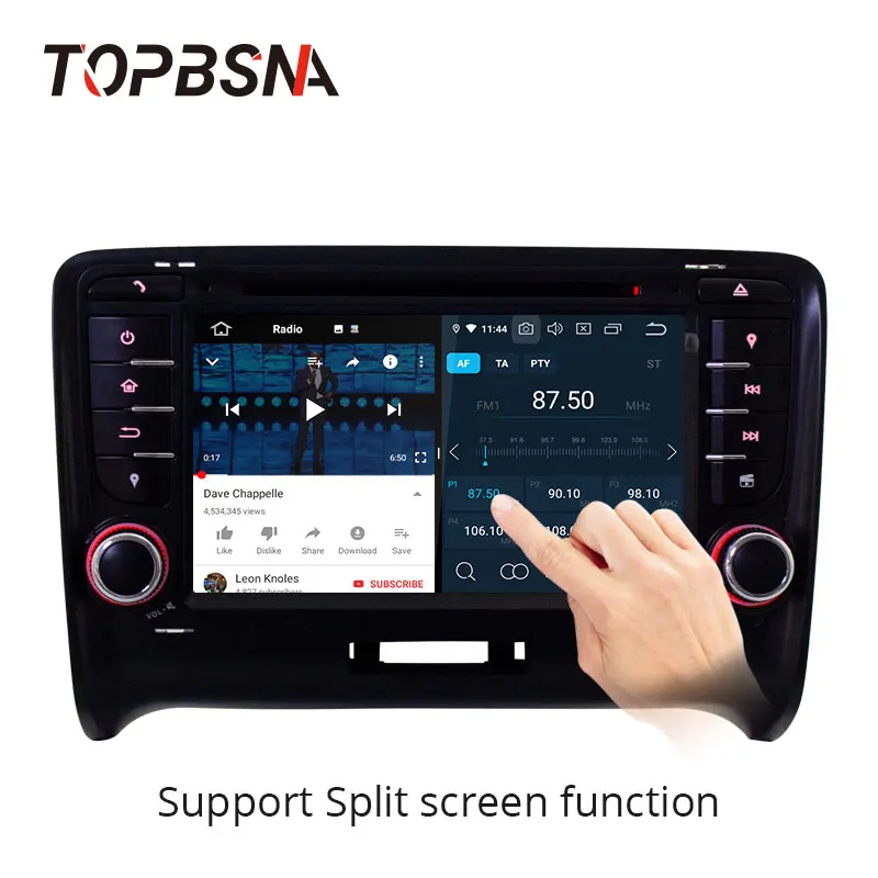 TOPBSNA Android 9,0 Восьмиядерный автомобильный dvd-плеер для Audi TT MK2 8J 2006-2012 gps Navi 2 Din Автомобильный Радио стерео автомобильный RDS ips SD