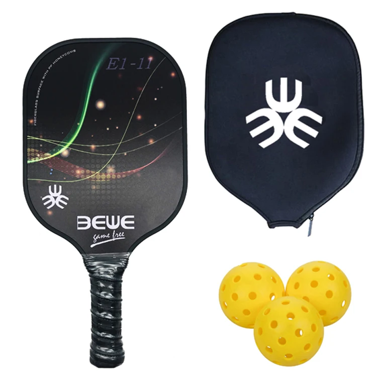 Manufacturer USAPA Approve Quiet Light Fiberglass PP Honeycomb Pickleball Paddle
