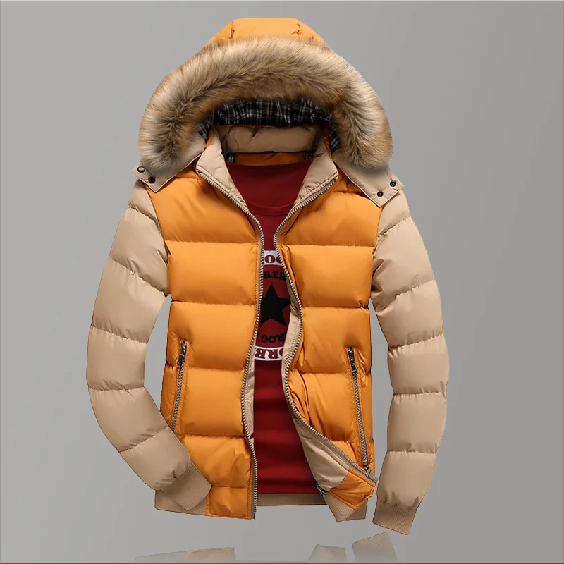 Толстая зимняя мужская куртка большого размера, теплая осенне-зимняя куртка для мужчин, модная мужская зимняя куртка с воротником-стойкой 5XL