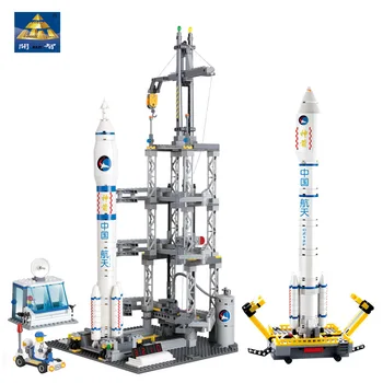 

K Model Compatible with K83001 822pcs Rocket Station Models Building Kits Blocks Toys Hobby Hobbies For Boys Girls