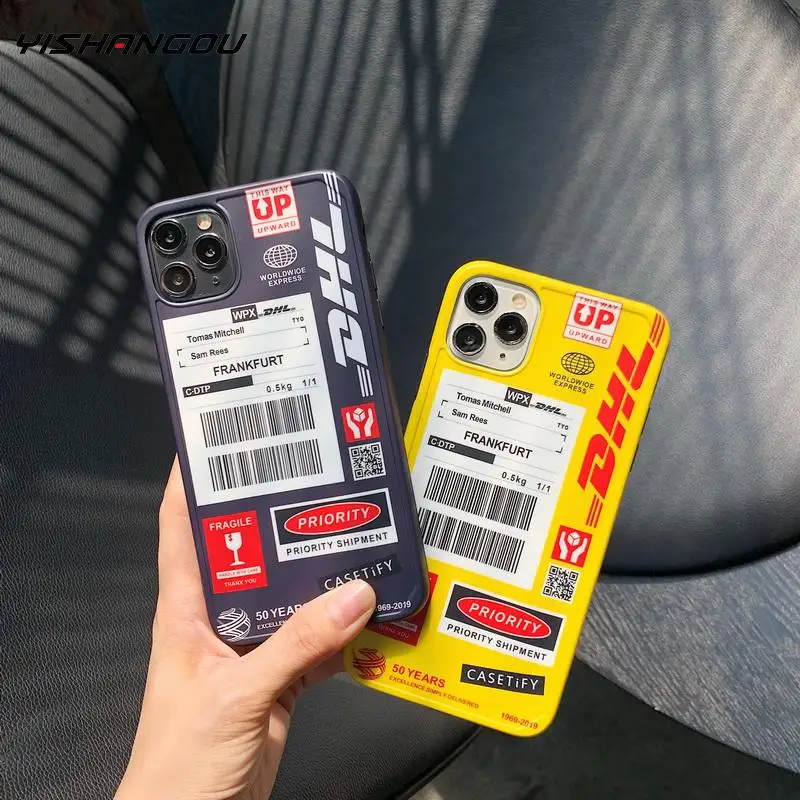 Luxury Fashion Dhl Soft Case For iPhone 11 Pro Max X Xs Max Xr 8 7 Plus Silicone IMD Phone Cover Dhl 50th Anniversary Coque Case Luxury Fashion Dhl Soft Case For iPhone 11 Pro Max X Xs Max Xr 8 7 Plus Silicone IMD Phone Cover Dhl 50th Anniversary Coque Case
