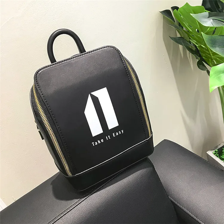 

2018 Korean-style Fashion Backpack WOMEN'S Bag New Style PU Handbag Casual Versatile Backpack a Generation