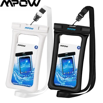 

2pcs Mpow IPX8 Floatable Waterproof Pouch Universal For iPhone Xs Max Smartphones Up tp 6.5inch Waterproof Phone Case Bag