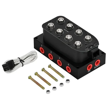 

1/4 inch Npt Air Shock Absorber Car Solenoid Valve Manifold Dual Air Intake & Exhaust Air Suspension Shock Absorber