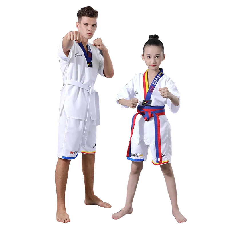 Uniforme de Taekwondo para niñas, ropa de entrenamiento de Judo, Wushu, Sanda, Dobok, de Karate - AliExpress