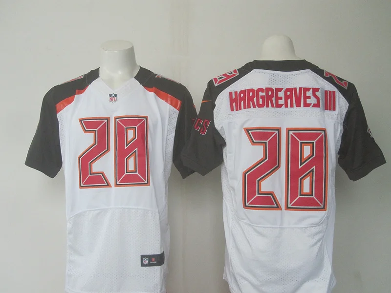 Stitiched, Tampa Bay s Jameis Winston Doug Martin Darrelle Revis Dashon Goldson GERARD McCoy Vernon Hargreaves III Jersey - Цвет: Белый