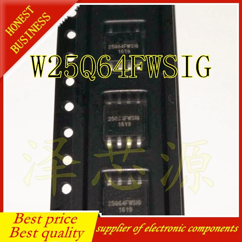 20 шт.-100 шт. W25Q64FWSSIG W25Q64FWSIG 25Q64FWSIG 25Q64, 64M-BIT SOP8 FLASH 8M X 8 SPI BUS SERIAL EEPROM