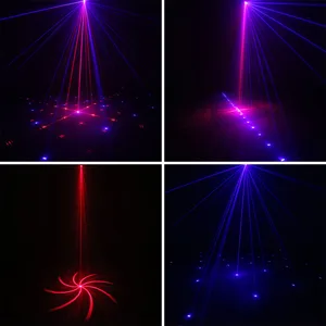 Image 4 - ALIEN Remote 8 Patronen Rood Blauw Outdoor Laser Verlichting RB Effect Projector Kerst Verlichting Waterdicht Tuin Xmas Boom Licht