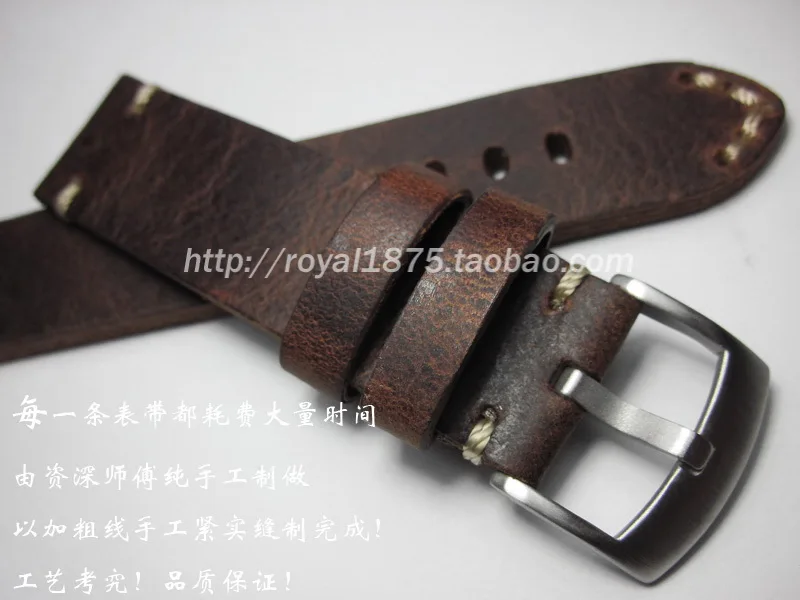 Soft Vintage Brown Watchband 18mm 19mm 20mm 21mm 22mm Watch Band Genuine Leather for Omega Tissot Seiko Casio Watchband Strap