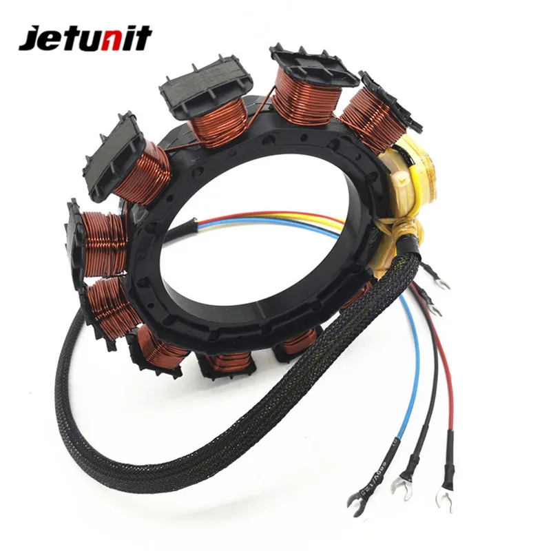 JETUNIT Outboard Stator For Mercury 1972-1981 40HP 10amp 2Cyl 398-5255,398-5256,398-4770,174-5255,18-5856