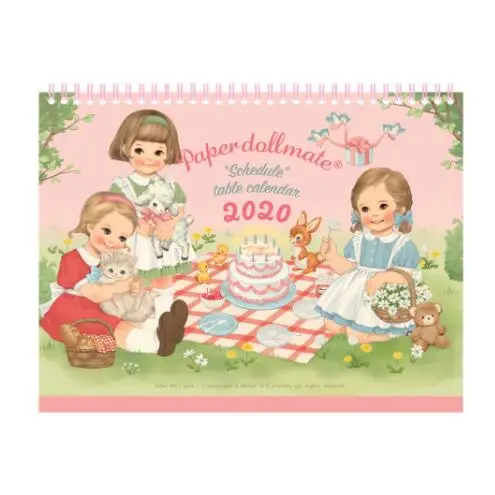 

2020 Cute Cartoon Girl Scheduler Calendar Book 208*200mm
