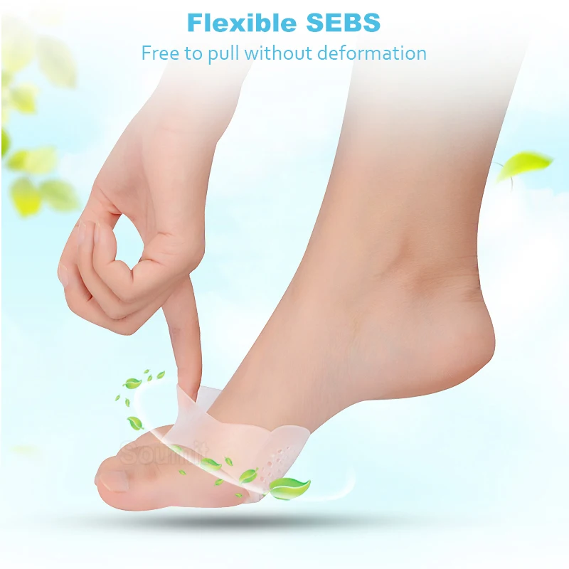 Silicone Honeycomb Forefoot Pads for High Heel Shoes Pain Relief Half Yard Insoles Foot Protector Anti-slip Inserts