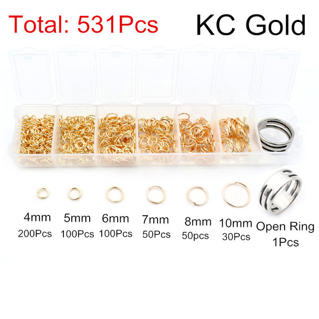 Set Box 3 4 5 6 7 8 10mm 8 Colors Open Jump Rings Split Rings Link Loop For DIY Jewelry Making Findings Connector