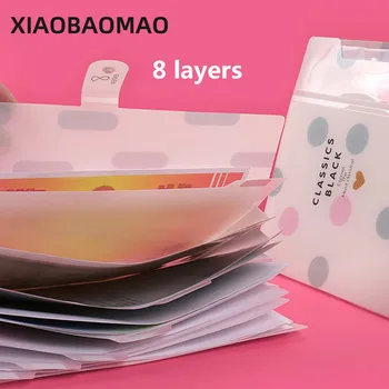 

Frosted PP folder Expanding Wallet 8 layers inner Document organizer File folder A4 Folder fog-like feeling