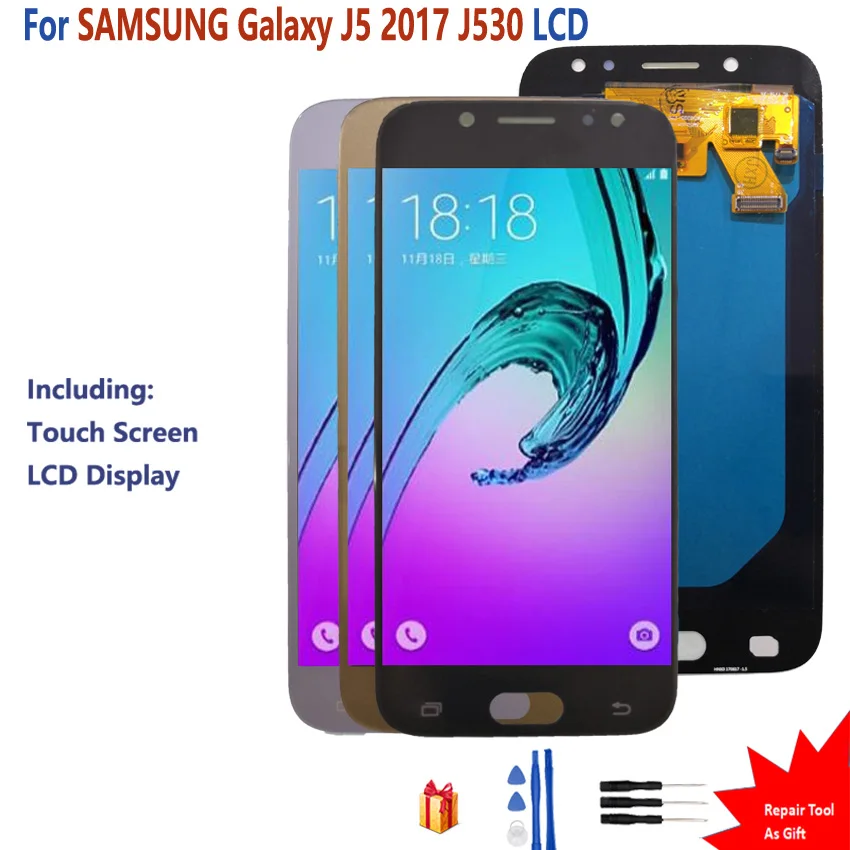 

AMOLED LCD For SAMSUNG Galaxy J5 2017 J530 Display Touch Screen LCD Display Digitizer For SAMSUNG Galaxy J5 2017 J530 J530F