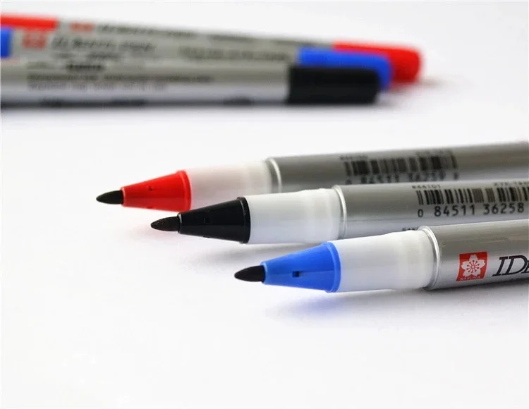 Japan Cherry Blossom Marking Pen Oily Small Double Headed Marking Pen Cherry Blossom Line Drawing Pen guang pan bi