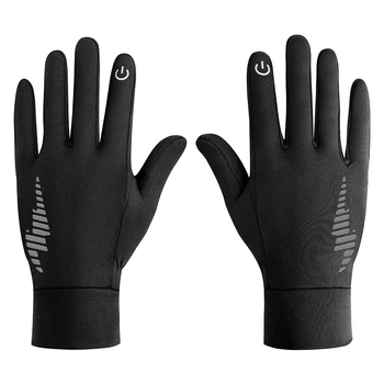 

Ski Gloves Water Repllent Sports Gloves with Reflective Strips Men Women Touchscreen Winter Gloves for Skiiing Hiking Camping