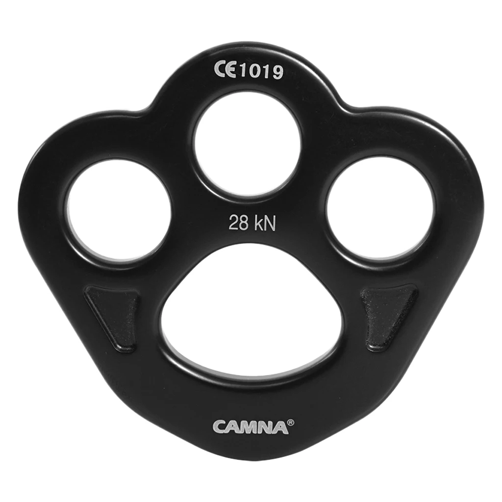 28KN Paw Rigging Plate, Aluminum Anchor Multipliers Connector for Rock Climbing Equipment Tree Arborist Rescue