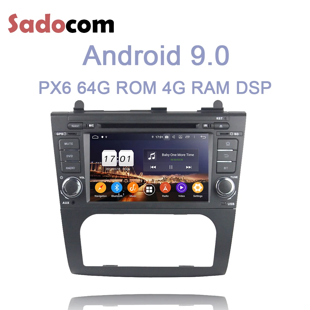 DSP ips 2 din Android 9,0 для Nissan Tenna Altima 2007-2012 4 Гб ОЗУ+ 64 ГБ Автомобильный dvd-плеер gps ГЛОНАСС Авторадио Bluetooth 4,2