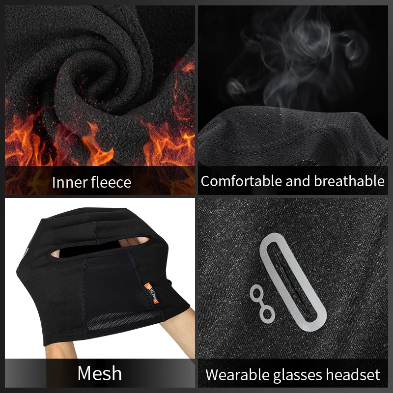WEST BIKING Cycling Cap Winter Warm Hat Breathable Windproof Sports Balaclava Cycling Headwear MTB Bike Motorcycle Helmet Liner