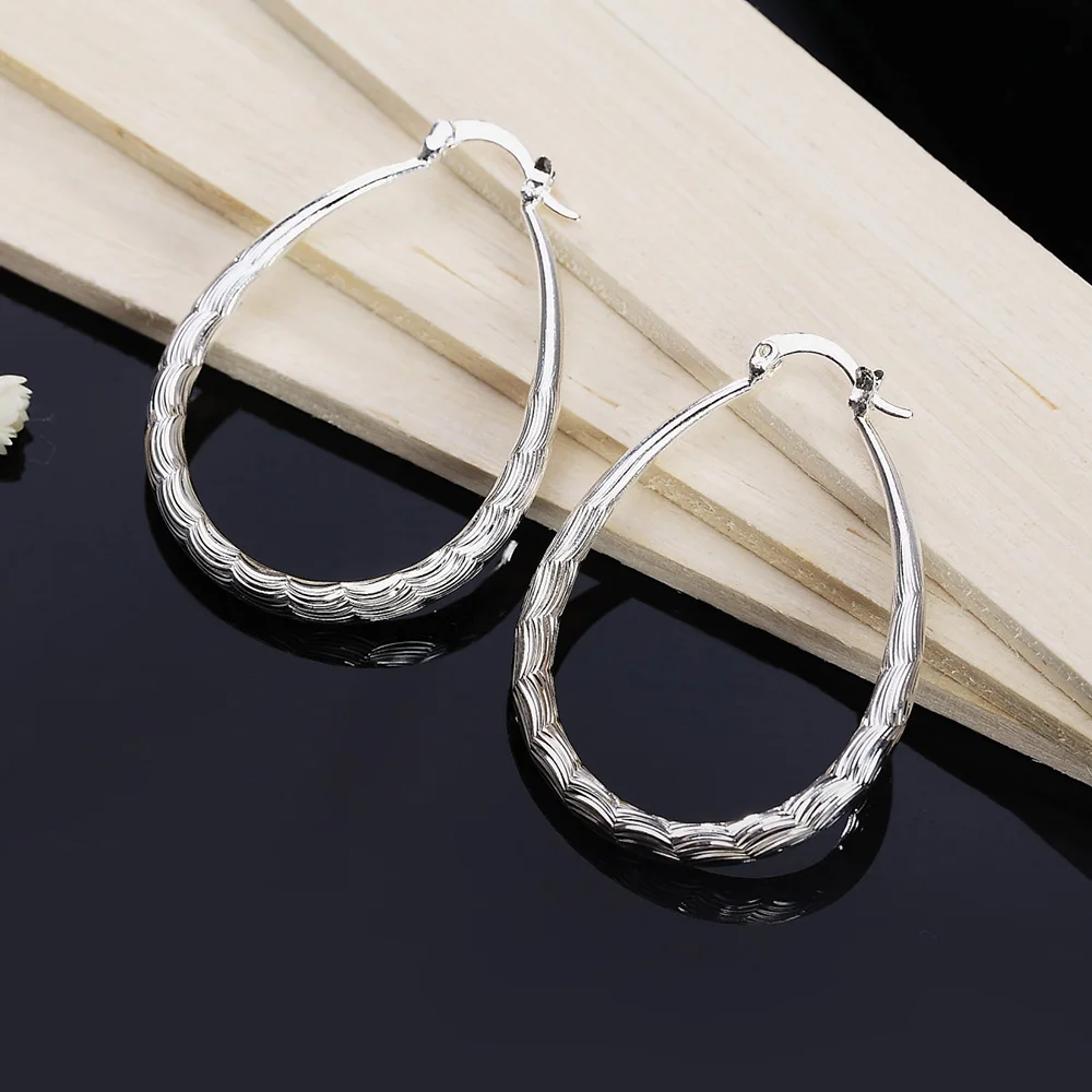 Jewelry Sterling Silver Hoop Earrings 925 Sterling Silver 11mm