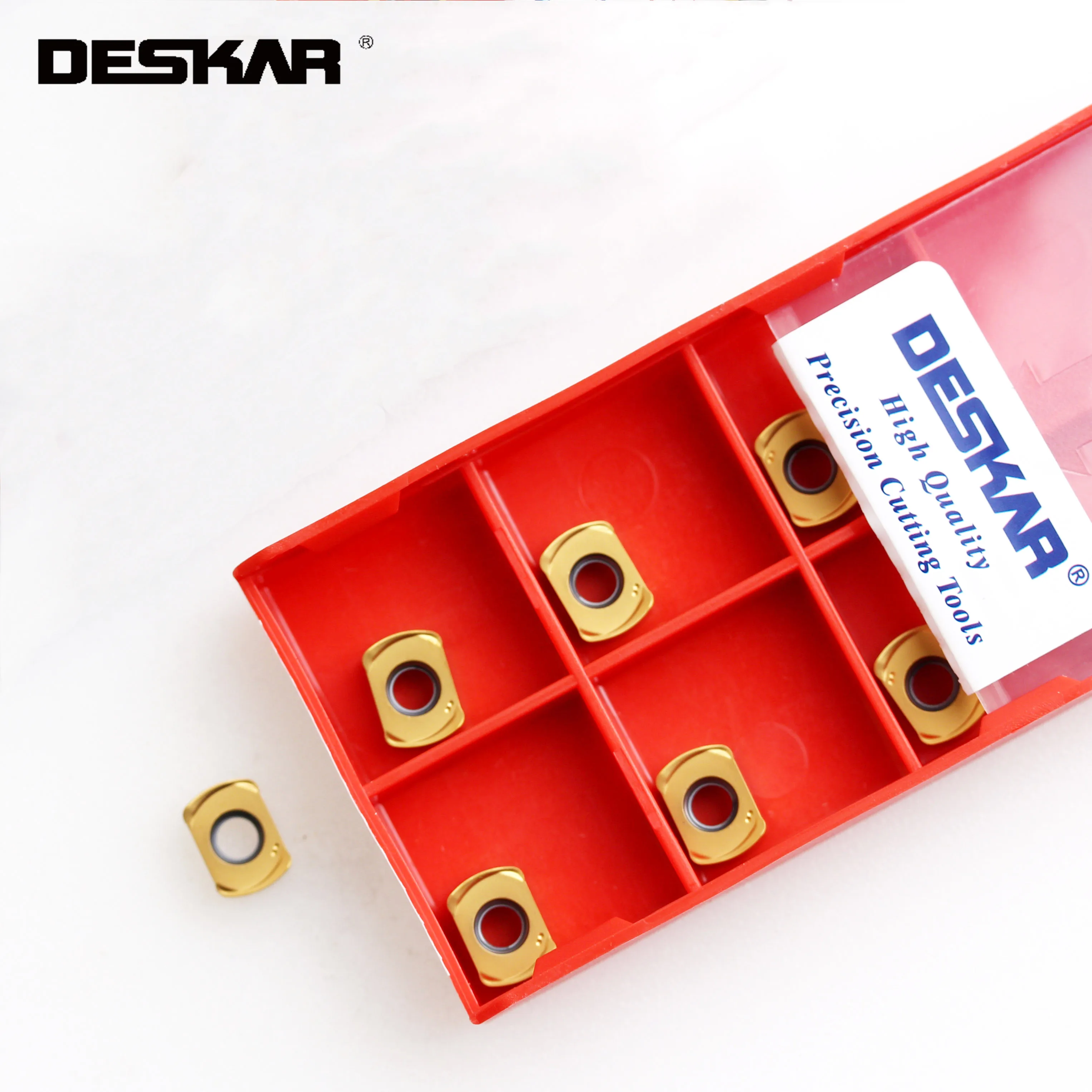 

10PCS DESKAR BLMP0603R-M LF6028 LF6018 CNC Lathe Milling Turning Tools Carbide Inserts Fast Feed Mill Blades For Steel Parts