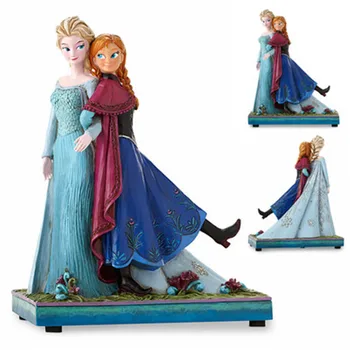 

Disney Frozen Anna Elsa Princess collector's Edition Resin Statue Desktop Decor Action Figure Collection Model Toy X4835