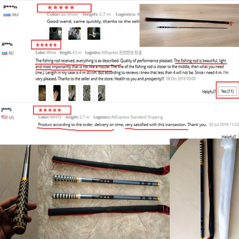 Hot Telescopic Carbon Fiber Super Hard Ultra Light Carp Fishing Pole Stream Fishing Rod Hooks 2.7/3.6/4.5/5.4/6.3/7.2m ALS88