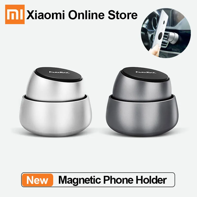 Магнитный автомобильный держатель для телефона Xiaomi Mijia AutoBot Q, вращение на 360 градусов, без сигнала, поддержка подставки для мобильного телефона