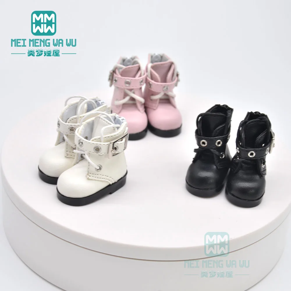 

1/6 toy doll shoes fashionable Martin boots black white, for YOSD MYOU BJD doll accessories