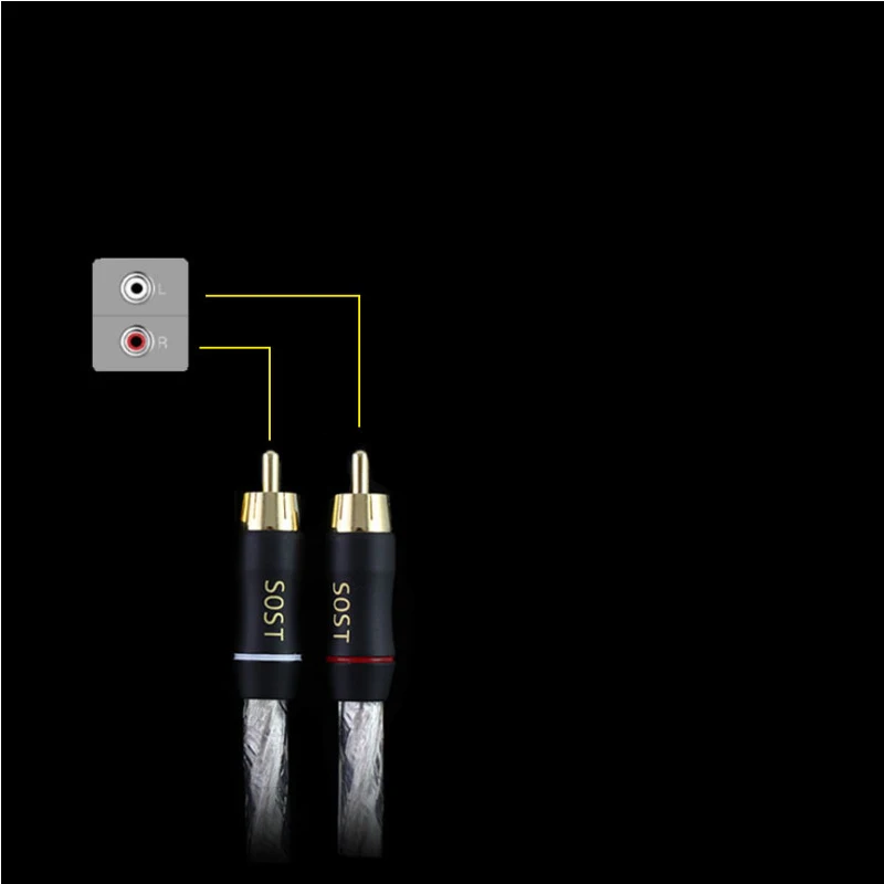 Кабель HIFI Stereo Pair RCA высокопроизводительный кабель Hi Fi Audio 2rca на для