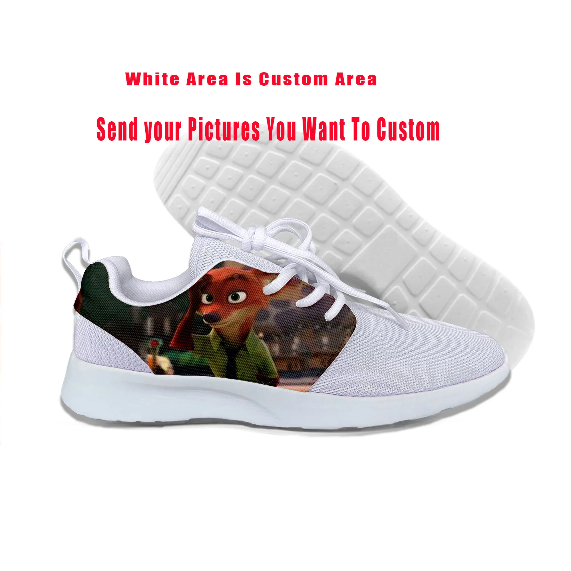 

Air Mesh Running Shoes High Summer Handiness Cartoon For Funny Zootopia Judy Nick Sneakers Spring Athletic Outdoor Sports Shoes