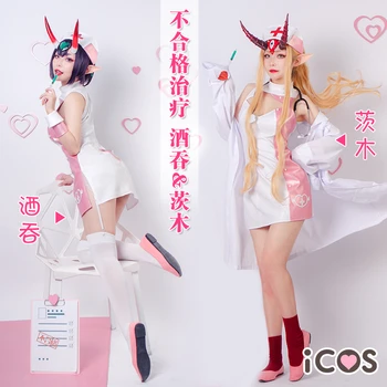 

Anime Fate Grand Order Shuten-douji Ibaraki Doji Sexy Nurse Dress Cosplay Costume For Women H