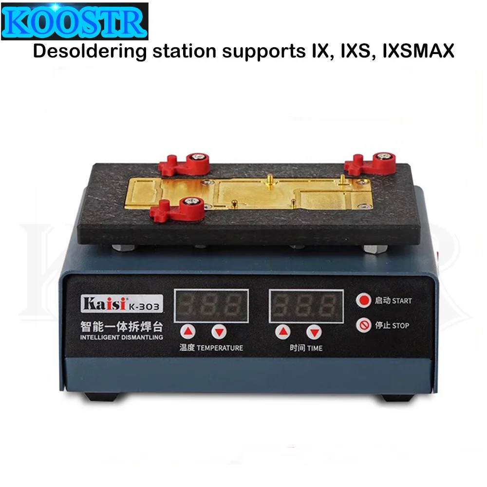 

Kaisi K-303 Heating Preheater Desoldering Station Intelligent Unsoldering Tool For IX IXS IXSMAX Motherboard CPU Repair Welding