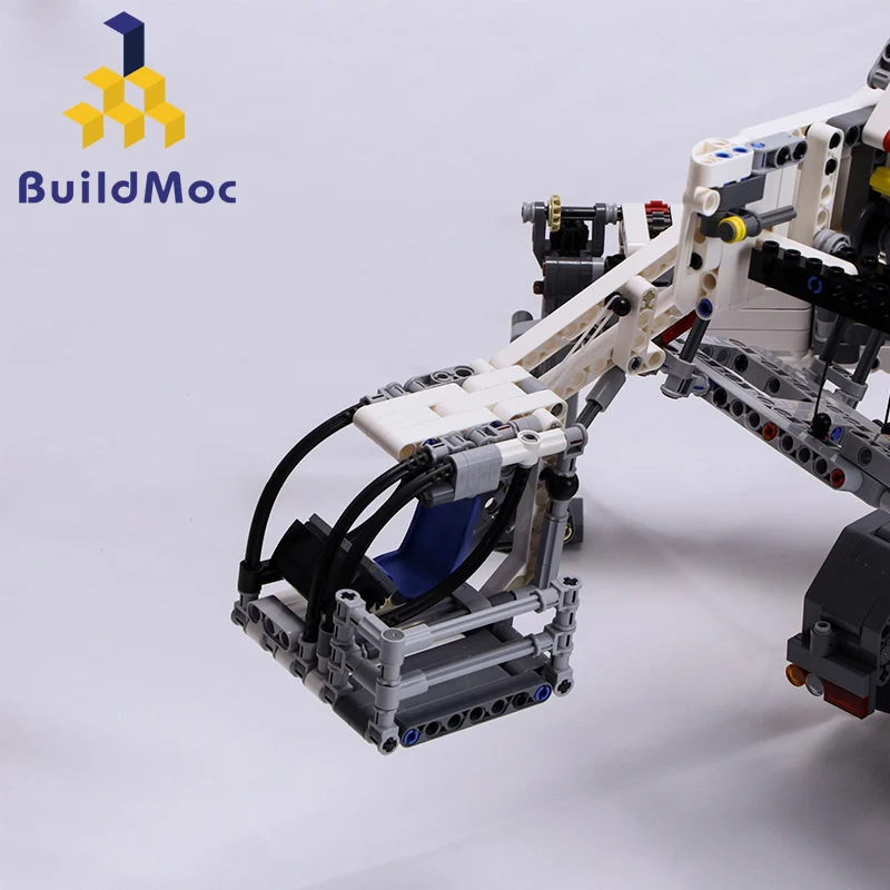 BuildMOC, nuevo poder de construcción de grúa móvil LTM11200 RC Liebherrr, Kits de Motor técnico, bloques de bloques, regalo de cumpleaños para niños C104 - 6