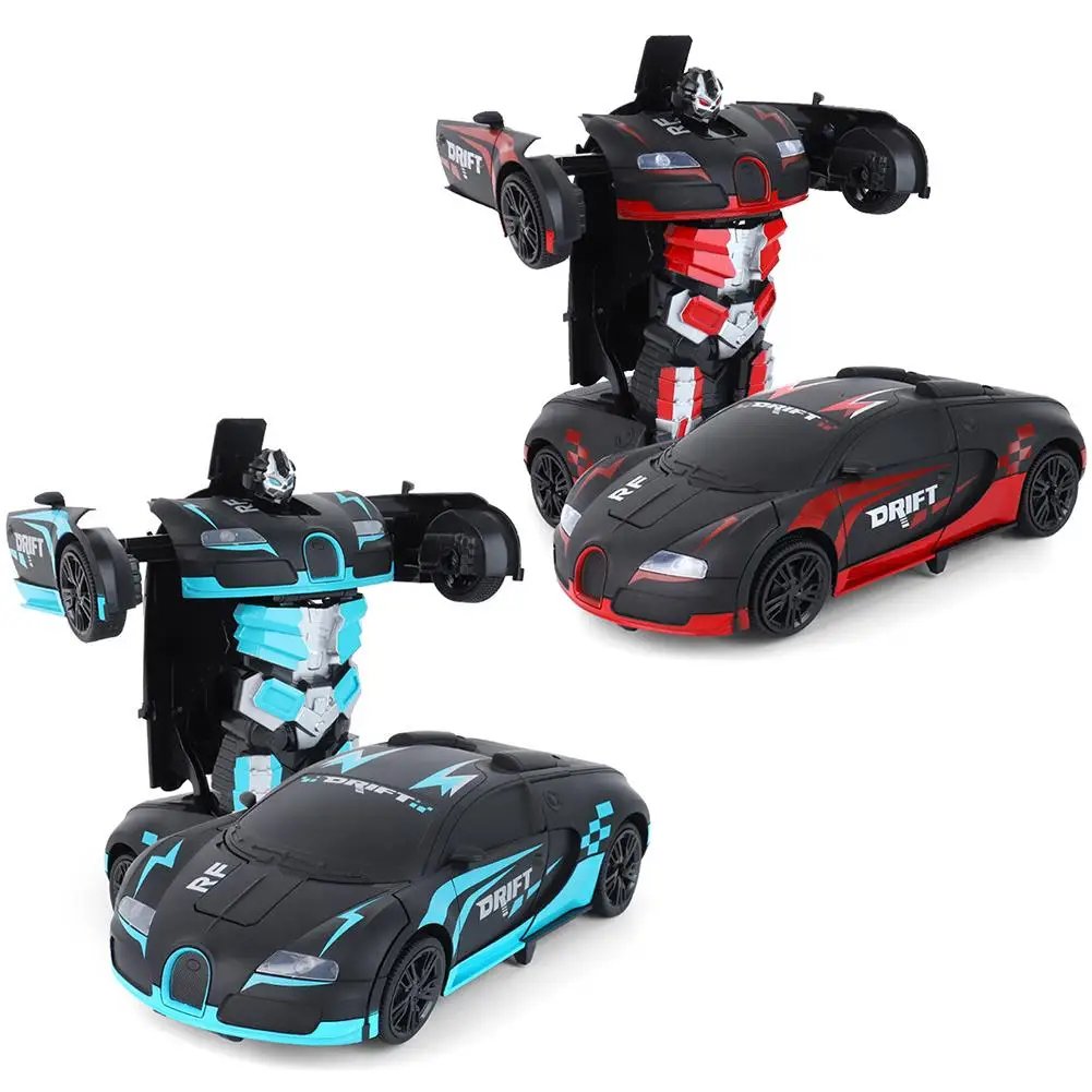 

2 In 1 RC Car Deformation Robots Toy Driving Sports Cars Drive Transformation Robots Models Remote Control Car RC Fighting Toys