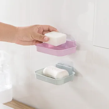 

Sponge soap dish drop rack receive a box wall receive bathroom soap box of the rack in the kitchen